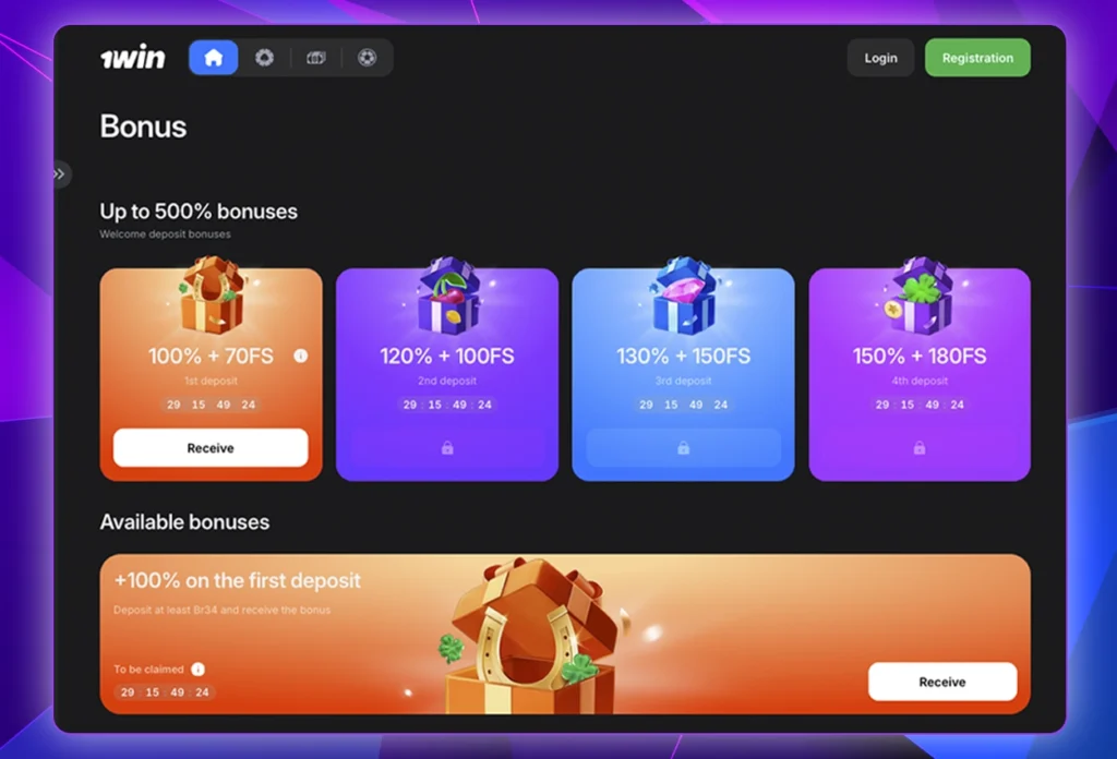 Welcome Bonus 1win in India